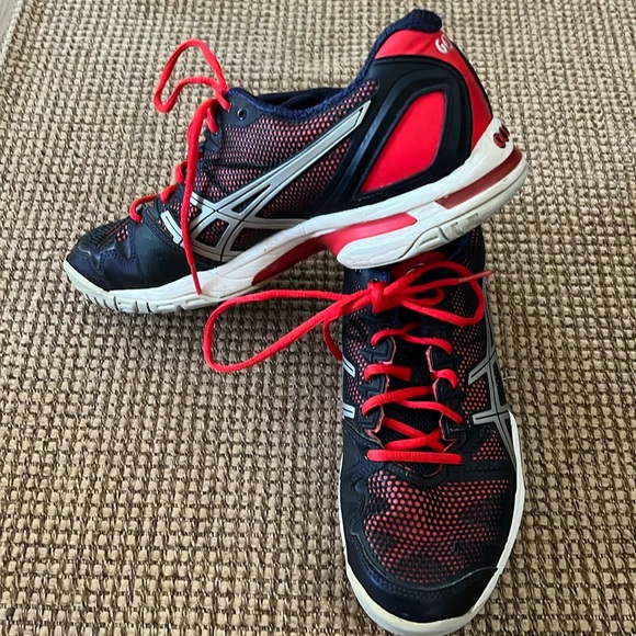 ASICS Gel Solution Speed. Blue and red. Womens 9 1/2. - Picture 5 of 11